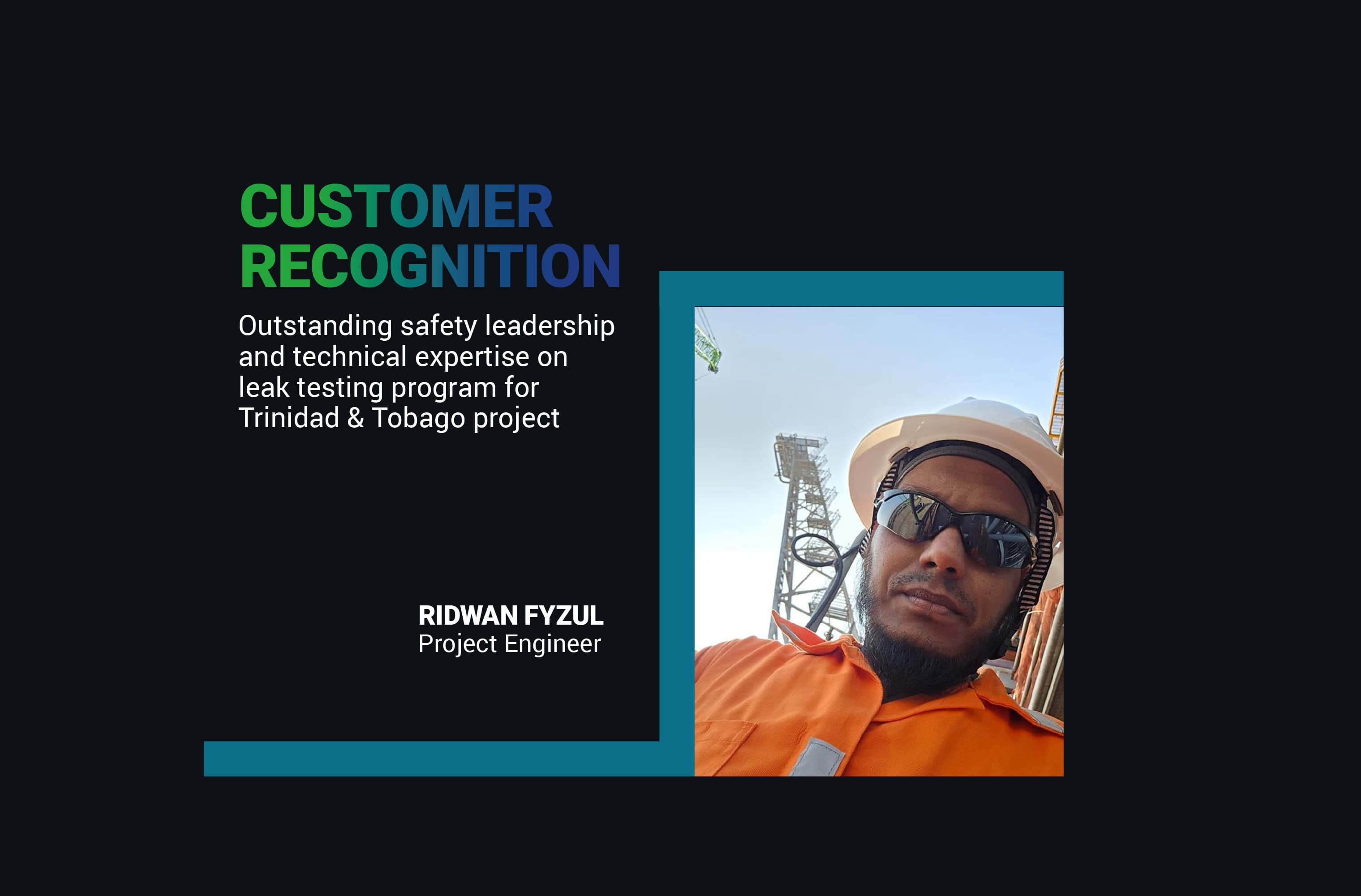 Customer Recognition Graphic for Ridwan Fyzul